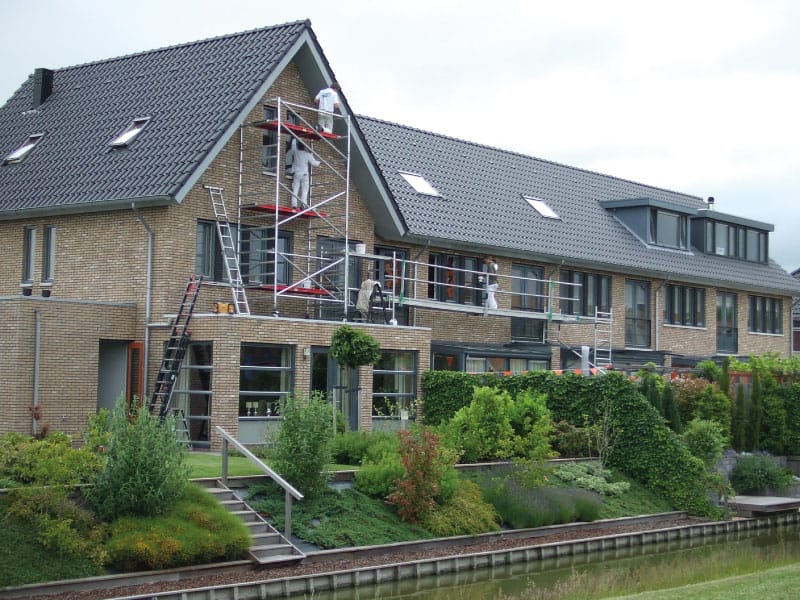 Buitenschilderwerk hoekwoning